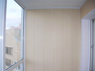 Этап отделки балкона